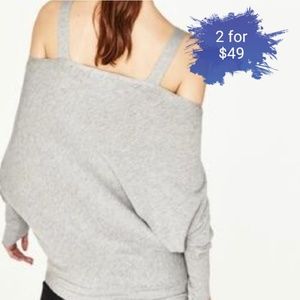 Nwt Zara knitwear slouchy off shoulders sweater
